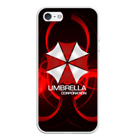 Чехол для iPhone 5/5S матовый с принтом Umbrella Corp , Силикон | Область печати: задняя сторона чехла, без боковых панелей | biohazard | biohazard 7 | crocodile | fang | game | hand | monster | new umbrella | resident evil | resident evil 7 | umbrella | umbrella corp | umbrella corporation | zombie | обитель