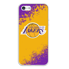 Чехол для iPhone 5/5S матовый с принтом LA LAKERS KOBE BRYANT , Силикон | Область печати: задняя сторона чехла, без боковых панелей | america | basketball | kobe bryant | la | la lakers | lakers | los angeles lakers | nba | usa | баскетбол | кобе брайант | лос анджелес лейкерс | нба | сша