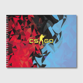 Альбом для рисования с принтом CSGO , 100% бумага
 | матовая бумага, плотность 200 мг. | counter strike | cs go | абстракция | игра | контер страйк | кс | кс го