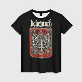 Женская футболка 3D с принтом Behemoth , 100% полиэфир ( синтетическое хлопкоподобное полотно) | прямой крой, круглый вырез горловины, длина до линии бедер | behemoth | black | blackmetal | burzum | carnifex | punk | rock | suicide silence