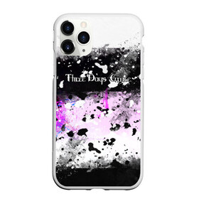 Чехол для iPhone 11 Pro Max матовый с принтом THREE DAYS GRACE , Силикон |  | logo rock | rock | three days grace | логотипы групп | рок группы | рок музыка