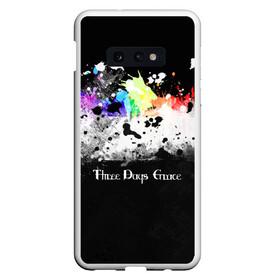 Чехол для Samsung S10E с принтом THREE DAYS GRACE , Силикон | Область печати: задняя сторона чехла, без боковых панелей | logo rock | rock | three days grace | логотипы групп | рок группы | рок музыка