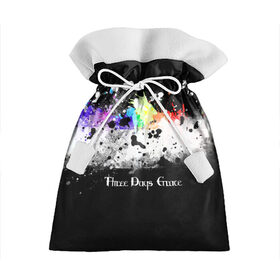 Подарочный 3D мешок с принтом THREE DAYS GRACE , 100% полиэстер | Размер: 29*39 см | logo rock | rock | three days grace | логотипы групп | рок группы | рок музыка