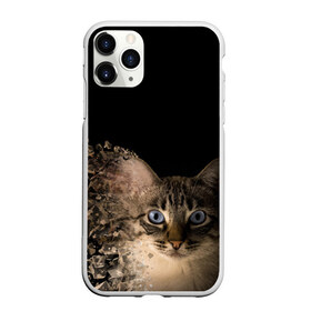 Чехол для iPhone 11 Pro Max матовый с принтом Disintegrating Cat , Силикон |  | Тематика изображения на принте: cat | азулес | атомный кот | голубоглазая кошка | голубоглазый кот | голубоглазый котик | кот | кот к | кот распадающийся на атомы | кот с голубыми глазами | котик | котэ | кошак | кошачий портрет