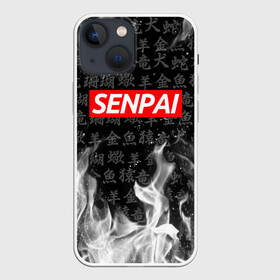 Чехол для iPhone 13 mini с принтом SENPAI ,  |  | ahegao | kawai | kowai | oppai | otaku | senpai | sugoi | waifu | yandere | ахегао | ковай | отаку | сенпай | яндере