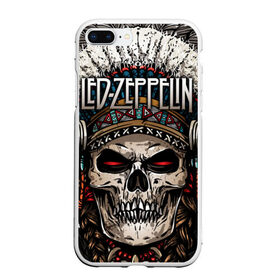 Чехол для iPhone 7Plus/8 Plus матовый с принтом Led Zeppelin , Силикон | Область печати: задняя сторона чехла, без боковых панелей | john paul jones | music | блюз | джимми пейдж | джон пол джонс | метал | роберт плант | рок | фолк | хард | хеви