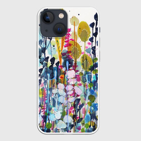 Чехол для iPhone 13 mini с принтом Watercolor Flowers ,  |  | abstract | watercolor flowers | узоры | цветы