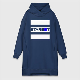 Платье-худи хлопок с принтом Starset logo ,  |  | logo | rock | starset | лого | рок | старсет