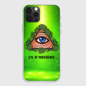 Чехол для iPhone 12 Pro Max с принтом Всевидящее око , Силикон |  | всевидящее око | глаз | за тобой наблюдают | заговор | зрачок | креатив | листва | листья | масон | масоны | наблюдение | сговор | треугольник