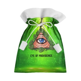 Подарочный 3D мешок с принтом Всевидящее око , 100% полиэстер | Размер: 29*39 см | всевидящее око | глаз | за тобой наблюдают | заговор | зрачок | креатив | листва | листья | масон | масоны | наблюдение | сговор | треугольник