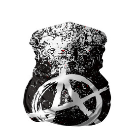 Бандана-труба 3D с принтом АНАРХИЯ , 100% полиэстер, ткань с особыми свойствами — Activecool | плотность 150‒180 г/м2; хорошо тянется, но сохраняет форму | Тематика изображения на принте: anarchy | riot | rock | анархия | бунт | знаки | музыка | панки | рок | символ