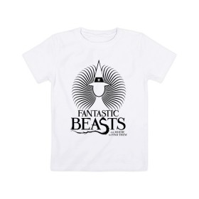 Детская футболка хлопок с принтом Enchantress , 100% хлопок | круглый вырез горловины, полуприлегающий силуэт, длина до линии бедер | fantastic beasts | jacob kowalski | newt scamander | niffler | queenie | tina | vdgerir