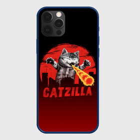 Чехол для iPhone 12 Pro с принтом CATZILLA , силикон | область печати: задняя сторона чехла, без боковых панелей | catzilla | годзилла | кот | котик | кошка | кэтзилла | мимими | прикол | прикольная