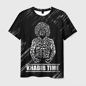 Мужская футболка 3D с принтом KHABIB , 100% полиэфир | прямой крой, круглый вырез горловины, длина до линии бедер | khabib | боец | борец | мма | нурмагомедов | орёл | хабиб