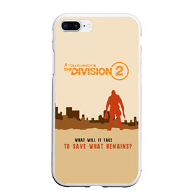 Чехол для iPhone 7Plus/8 Plus матовый с принтом Tom Clancys The Division 2 , Силикон | Область печати: задняя сторона чехла, без боковых панелей | extremis malis | logo | new york | shd agent | the division 2 | the division logo | tom clancys the division