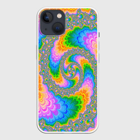 Чехол для iPhone 13 с принтом КИСЛОТНЫЕ РАЗВОДЫ ,  |  | abstract | abstraction | color | fractal | geometry | paitnt | polygon | polygonal | psy | абстракция | геометрия | краски | неоновые | полигоны | психоделика | фрактал