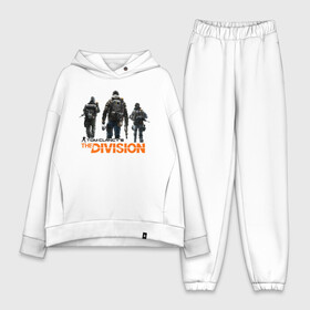 Женский костюм хлопок Oversize с принтом The Division 2 ,  |  | extremis malis | logo | new york | shd agent | the division 2 | the division logo | tom clancys the division