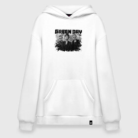 Худи SuperOversize хлопок с принтом GreenDay , 70% хлопок, 30% полиэстер, мягкий начес внутри | карман-кенгуру, эластичная резинка на манжетах и по нижней кромке, двухслойный капюшон
 | billie joe armstrong | greenday | rock | альтернативный | билли джо армстронг | гриндей | зеленый день | майк дёрнт | музыка | панк рок | поп панк | рок | тре кул