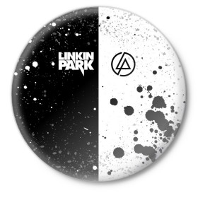 Значок с принтом LINKIN PARK ,  металл | круглая форма, металлическая застежка в виде булавки | Тематика изображения на принте: chester bennington | linkin park | mike shinoda | альтернативный метал | альтернативный рок | линкин парк | майк шинода | ню метал | поп музыка | поп рок | рэп метал | рэп рок | электроник рок