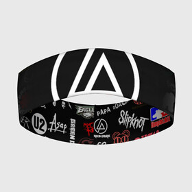 Повязка на голову 3D с принтом LINKIN PARK | ROCK LOGO (Z) ,  |  | chester bennington | linkin park | mike shinoda | альтернативный метал | альтернативный рок | линкин парк | майк шинода | ню метал | поп музыка | поп рок | рэп метал | рэп рок | электроник рок