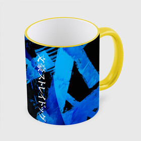 Кружка с полной запечаткой с принтом BSD logo blue , керамика | ёмкость 330 мл | anime | bungou | bungou stray dogs | dogs | stray | аниме | бродячий пес | великий из бродячих псов | манга