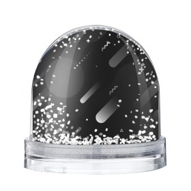 Снежный шар с принтом Падение комет в космосе , Пластик | Изображение внутри шара печатается на глянцевой фотобумаге с двух сторон | 
