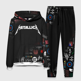 Мужской костюм 3D (с толстовкой) с принтом Metallica | Металлика (Z) ,  |  | Тематика изображения на принте: james alan hetfield | джеймс хетфилд | кирк хэмметт | ларс ульрих | металлика | музыка | роберт трухильо | трэш метал | хеви метал