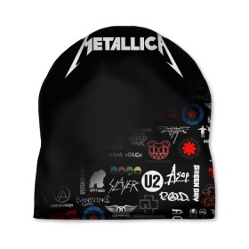 Шапка 3D с принтом Metallica , 100% полиэстер | универсальный размер, печать по всей поверхности изделия | james alan hetfield | джеймс хетфилд | кирк хэмметт | ларс ульрих | металлика | музыка | роберт трухильо | трэш метал | хеви метал