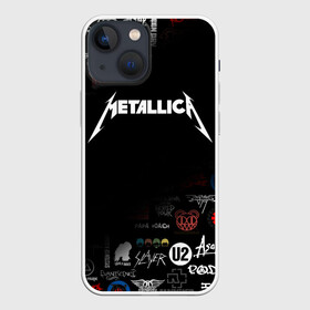 Чехол для iPhone 13 mini с принтом Metallica | Металлика (Z) ,  |  | james alan hetfield | джеймс хетфилд | кирк хэмметт | ларс ульрих | металлика | музыка | роберт трухильо | трэш метал | хеви метал