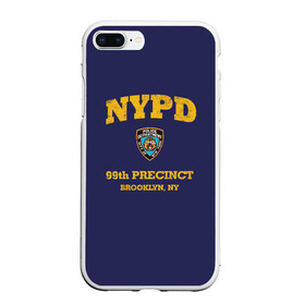 Чехол для iPhone 7Plus/8 Plus матовый с принтом Бруклин 9-9 департамент NYPD , Силикон | Область печати: задняя сторона чехла, без боковых панелей | Тематика изображения на принте: 99 | brooklyn 99 | police | бруклин | бруклин 9 9 | девять девять | департамент | джейк | джеффордс | значок | логотип | нью йорк | перальта | сериал | терри | чарльз бойл