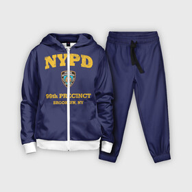 Детский костюм 3D с принтом Бруклин 9 9 департамент NYPD ,  |  | 99 | brooklyn 99 | police | бруклин | бруклин 9 9 | девять девять | департамент | джейк | джеффордс | значок | логотип | нью йорк | перальта | сериал | терри | чарльз бойл