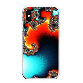 Чехол для iPhone XS Max матовый с принтом Abstraction , Силикон | Область печати: задняя сторона чехла, без боковых панелей | abstract | abstraction | color | fractal | geometry | paitnt | polygon | polygonal | psy | абстракция | геометрия | краски | неоновые | полигоны | психоделика | фрактал