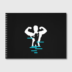Альбом для рисования с принтом титан , 100% бумага
 | матовая бумага, плотность 200 мг. | Тематика изображения на принте: crossfit | sport | бодибилдинг | зал | мужчина | мускулы | мышцы | сила | спорт | фитнес