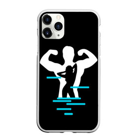 Чехол для iPhone 11 Pro матовый с принтом титан , Силикон |  | crossfit | sport | бодибилдинг | зал | мужчина | мускулы | мышцы | сила | спорт | фитнес