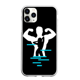 Чехол для iPhone 11 Pro Max матовый с принтом титан , Силикон |  | crossfit | sport | бодибилдинг | зал | мужчина | мускулы | мышцы | сила | спорт | фитнес