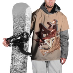 Накидка на куртку 3D с принтом Дазай и Чуя , 100% полиэстер |  | bungou stray dogs | аниме | великие из бродячих псов | дазай | чуя