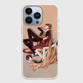 Чехол для iPhone 13 Pro с принтом Дазай и Чуя ,  |  | Тематика изображения на принте: bungou stray dogs | аниме | великие из бродячих псов | дазай | чуя
