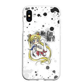 Чехол для iPhone XS Max матовый с принтом Sailor Moon We can do it! , Силикон | Область печати: задняя сторона чехла, без боковых панелей | ami | girl | mizuno | moon | sailor | tsukino | usagi | ами | банни | волшебница | девушка | малышка | махо сёдзё | мидзуно | минако | мун | рэй | сейлор | усаги | хино | цукино | чибиуса