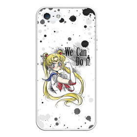 Чехол для iPhone 5/5S матовый с принтом Sailor Moon We can do it! , Силикон | Область печати: задняя сторона чехла, без боковых панелей | Тематика изображения на принте: ami | girl | mizuno | moon | sailor | tsukino | usagi | ами | банни | волшебница | девушка | малышка | махо сёдзё | мидзуно | минако | мун | рэй | сейлор | усаги | хино | цукино | чибиуса