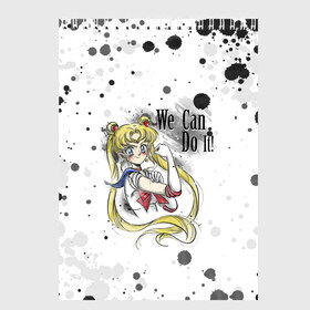 Скетчбук с принтом Sailor Moon We can do it! , 100% бумага
 | 48 листов, плотность листов — 100 г/м2, плотность картонной обложки — 250 г/м2. Листы скреплены сверху удобной пружинной спиралью | ami | girl | mizuno | moon | sailor | tsukino | usagi | ами | банни | волшебница | девушка | малышка | махо сёдзё | мидзуно | минако | мун | рэй | сейлор | усаги | хино | цукино | чибиуса