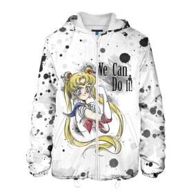 Мужская куртка 3D с принтом Sailor Moon. We can do it! , ткань верха — 100% полиэстер, подклад — флис | прямой крой, подол и капюшон оформлены резинкой с фиксаторами, два кармана без застежек по бокам, один большой потайной карман на груди. Карман на груди застегивается на липучку | Тематика изображения на принте: ami | girl | mizuno | moon | sailor | tsukino | usagi | ами | банни | волшебница | девушка | малышка | махо сёдзё | мидзуно | минако | мун | рэй | сейлор | усаги | хино | цукино | чибиуса