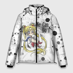 Мужская зимняя куртка 3D с принтом Sailor Moon We can do it! , верх — 100% полиэстер; подкладка — 100% полиэстер; утеплитель — 100% полиэстер | длина ниже бедра, свободный силуэт Оверсайз. Есть воротник-стойка, отстегивающийся капюшон и ветрозащитная планка. 

Боковые карманы с листочкой на кнопках и внутренний карман на молнии. | Тематика изображения на принте: ami | girl | mizuno | moon | sailor | tsukino | usagi | ами | банни | волшебница | девушка | малышка | махо сёдзё | мидзуно | минако | мун | рэй | сейлор | усаги | хино | цукино | чибиуса