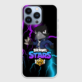 Чехол для iPhone 13 Pro с принтом BRAWL STARS CROW ,  |  | Тематика изображения на принте: brawl | brawl stars | crow | leon | sally | shark | stars | акула | бравл | бравл старс | браво старс | игра | компьютерная | кров | леон | леон акула | макс | молния | старс | шарк