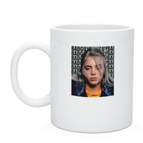 Кружка с принтом Billie Eilish (со спиной) , керамика | объем — 330 мл, диаметр — 80 мм. Принт наносится на бока кружки, можно сделать два разных изображения | ailish | billi | billie eilish | bury a friend | copycat | crown | dont smile at me | lovely | music | my boy | party favor | pop | били | билли айлиш | музыка | певица | поп | эйлиш