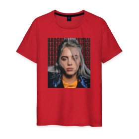 Мужская футболка хлопок с принтом Billie Eilish (со спиной) , 100% хлопок | прямой крой, круглый вырез горловины, длина до линии бедер, слегка спущенное плечо. | Тематика изображения на принте: ailish | billi | billie eilish | bury a friend | copycat | crown | dont smile at me | lovely | music | my boy | party favor | pop | били | билли айлиш | музыка | певица | поп | эйлиш