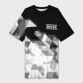 Платье-футболка 3D с принтом Muse | Муза (Z) ,  |  | muse | rock | альтернативный рок | доминик ховард | крис уолстенхолм | музыка | мэттью беллами | прогрессивный рок | рок | симфонический рок | спейс рок