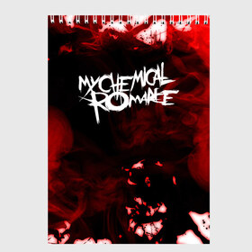 Скетчбук с принтом My Chemical Romance , 100% бумага
 | 48 листов, плотность листов — 100 г/м2, плотность картонной обложки — 250 г/м2. Листы скреплены сверху удобной пружинной спиралью | gerard arthur way | my chemical romance | альтернативный рок | джерард уэй | майки уэй | мой химический роман | панк рок | поп панк | рэй торо | фрэнк айеро