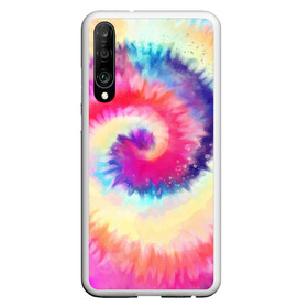 Чехол для Honor P30 с принтом Tie Dye vortex , Силикон | Область печати: задняя сторона чехла, без боковых панелей | Тематика изображения на принте: art | hype | maelstrom | swirl | tie dye | trend | vortex | акварель | акрил | арт | буйство | вихрь | дизайн | завихрение | краски | красок | тай дай | торнадо | тренд | трендовая | хайповая