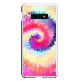 Чехол для Samsung S10E с принтом Tie Dye vortex , Силикон | Область печати: задняя сторона чехла, без боковых панелей | Тематика изображения на принте: art | hype | maelstrom | swirl | tie dye | trend | vortex | акварель | акрил | арт | буйство | вихрь | дизайн | завихрение | краски | красок | тай дай | торнадо | тренд | трендовая | хайповая