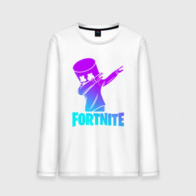 Мужской лонгслив хлопок с принтом FORTNITE X MARSHMELLO | ФОРТНАЙТ , 100% хлопок |  | fortnite | fortnite 2 | fortnite x | marshmello | ninja | ninja hyper streamer | ninja streamer | streamer | tyler blevins | маршмелло | ниндзя | фортнайт | фортнайт 2 | фортнайт глава 2